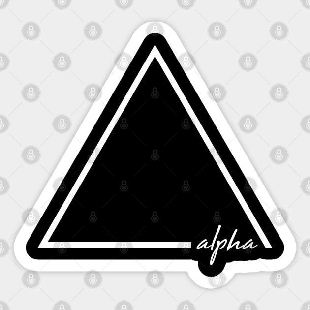 Alpha Sticker by Insomnia_Project